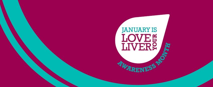 Graphic which says 'January is love your liver month'