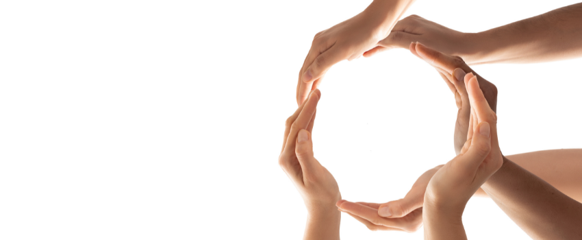 hands making a circle
