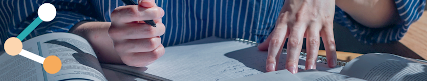 A person writing