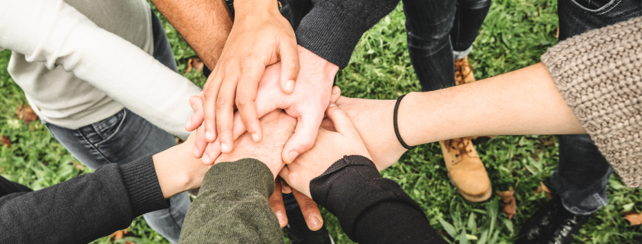 Hands together